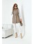 Kadın Deri Yelek Beige 30927 7