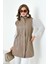 Kadın Deri Yelek Beige 30927 3