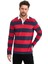 Oxford Model Çizgili Polo Yaka Erkek Uzun Kol Sweatshirt 4