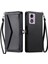 Motorola Moto G04 Fermuar Faturaları Yuvası Rfıd Cüzdan Için Cüzdan Crossbody Durumda (Yurt Dışından) 1
