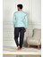 Erkek Penye Pamuk Regular Kalıp Sıfır Yaka Kaliteli Pijama Takımı A803123 2