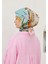 Sunset Desen Pamuk Vual Eşarp Soft Sarı 4