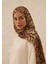 Leopar Desen Rami Şal Camel 1