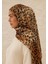 Leopar Desen Rami Şal Camel 3