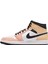 Air Jordan 1 Mid Se Erkek Sneaker Hakiki Deri Bilekli Spor Ayakkabı Beyaz 2
