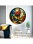 Vitray Kadeh Yuvarlak Cam Tablo | Hediyelik, Dekoratif, Ofis, Mutfak 5