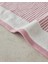 Ornate Stripe Pamuklu Ipliği Boyalı Yüz Havlusu Ekru - Pembe 2