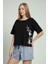 Pamuk Oversize Şortlu Kadın Pijama Takımı | Homewear From 100% Cotton 2