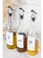 3'lü Cam Yağdanlık Seti, Gri Kilitli, 750 ml, Turuncu, Şeffaf, Yağlık, Zeytin, Ayçiçek, Sirke 3