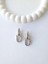 Çelik Silver Hoop Küpe 1