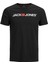 Markasız Jack&jones 12137126 On Jack&jones Yazılı 0 Yaka Kısa Kol Tsh Siyah-Xs 1