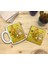 Kediler ve Sanat/van Gogh Set 8 - Vase With Fifteen Sunflowers (Onbeş Ayçiçekli Vazo) Standart Kupa-Taş Bardak Altlığı 10 2