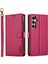 Samsung Galaxy S24 Için Flip Case Kickstand Bölünmüş Deri Cüzdan Telefon 2 In (Yurt Dışından) 1