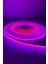 12 Volt 3mm 400 Ledli Ince Esnek Cob Şerit LED Pembe IP20 5 Metre 5