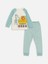 Bisiklet Yaka Uzun Kollu Baskılı Erkek Bebek Pijama Takımı 1
