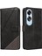 Elmas Dikiş ve Kart Yuvası Deri ile Oppo A60 4g Için Flip Case (Yurt Dışından) 1