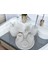 Beyaz Mermer Oval Model 7 Parça Gümüş Renk Geyik Aksesuarlı Banyo Seti 3