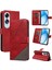 Elmas Dikiş ve Kart Yuvası Deri ile Oppo A60 4g Için Flip Case (Yurt Dışından) 1