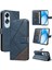 Elmas Dikiş ve Kart Yuvası Deri ile Oppo A60 4g Için Flip Case (Yurt Dışından) 5