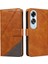 Elmas Dikiş ve Kart Yuvası Deri ile Oppo A60 4g Için Flip Case (Yurt Dışından) 2