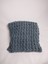 Unisex Gri Puffy El Örgü Yumuşacık Kışlık Sepet Model Çok Amaçlı Bebek Battaniyesi 100 x 100 1