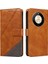 Elmas Dikiş Deri Telefon Koruması ile Onur X50 Için Flip Case (Yurt Dışından) 3