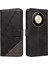Elmas Dikiş Deri Telefon Koruması ile Onur X50 Için Flip Case (Yurt Dışından) 4