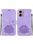 Motorola Moto G24 Kabartma Lotus Çiçek Kickstand Kickstand Için Flip Case (Yurt Dışından) 1