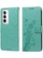 Oppo Oppo 12 5g Çiçek Kart Yuvaları Flip Deri Için Flip Case (Yurt Dışından) 1