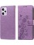 Xiaomi Redmi Not 12 Için Flip Case Pro Artı Flip Kart Yuvaları Deri Çiçek (Yurt Dışından) 4