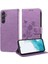 Samsung Galaxy A54 5g Deri Kart Yuvaları Için Flip Case Çiçek Flip (Yurt Dışından) 5