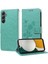 Samsung Galaxy A34 5g Flip Deri Çiçek Kart Yuvaları Için Flip Case (Yurt Dışından) 4