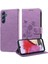 Samsung Galaxy M34 5g Deri Çiçek Kart Yuvaları Flip Case (Yurt Dışından) 4