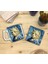 Kediler ve Sanat/van Gogh Yıldızlı Gece The Starry Night Set 10 - Yelken Fincan Kupa-Taş Bardak Altlığı 5 2
