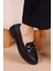 Tanta Siyah Kadın Loafer Ayakkabı 3