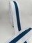 6 cm Raşel Şerit-5 Metre (Beyaz/petrol Mavi) 3