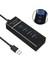 Portatif 4 Girişli Usb Çoğaltıcı Çoklayıcı Usb Hub 3,0 Laptop Desktop Kasa Notebook Uyumlu 1