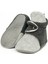 Polar Bebek Pandufu, Kaydırmaz Taban, Organik Pamuk Astarlı, İlk Adım Ev Patiği, Gri Antrasit 1
