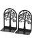 2x Bookends Sabit Taşınabilir Dosya Sınıflandırma Ofis Malzemeleri Kitaplık Siyah (Yurt Dışından) 2