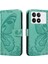 Xiaomi Poco X6 Pro Için Flip Case Kredi Kartı Yuvası ile Kabartmalı Kelebek (Yurt Dışından) 1