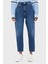 Pamuklu Mom Fit Yüksek Bel Jeans Bayan Kot Pantolon DW0DW19244 1bk 1
