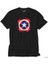 Captain America Sheild Neon Siyah Tişört 1