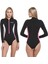 Termico Lady 2 mm Pembe-Beyaz Shorty Uzun Kol Yüzücü Elbisesi Large 4