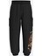 Oversize Unisex Dragon Vs Tiger Embroidery Kargo Pantolon 3
