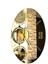 Duvar Saati Bronz Aynalı 48 Cm Duvar Saati 4