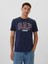 Erkek Lacivert Everyday Soft Gap London Logo T-Shirt 1