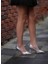 Gümüş Baskı 8 5 cm Stiletto Ayakkabı 3