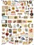 100 Adet Vintageee Eskitme Elite Sticker - Vogueee Moda - Ajanda-Planner - Bullet Journal Günlük 1