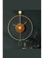 (Ortaboy) Ispanyol Orbit Time , Modern Dekoratif Metal Ahşap Duvar Saati 2