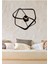 Fiyonk Metal Siyah Duvar Saati - Ev / Ofis Saati - Saat - 60 X 55 Cm 1